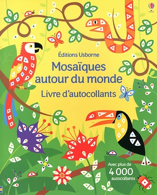 Mosaïques autour du monde:livre d'autocollants