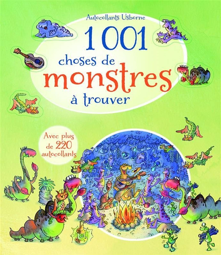 1.001 choses de monstres à trouver: avec autocollants