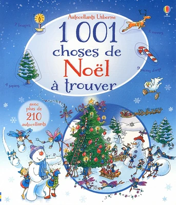 1.001 choses de Noël à trouver (Avec autocollants)