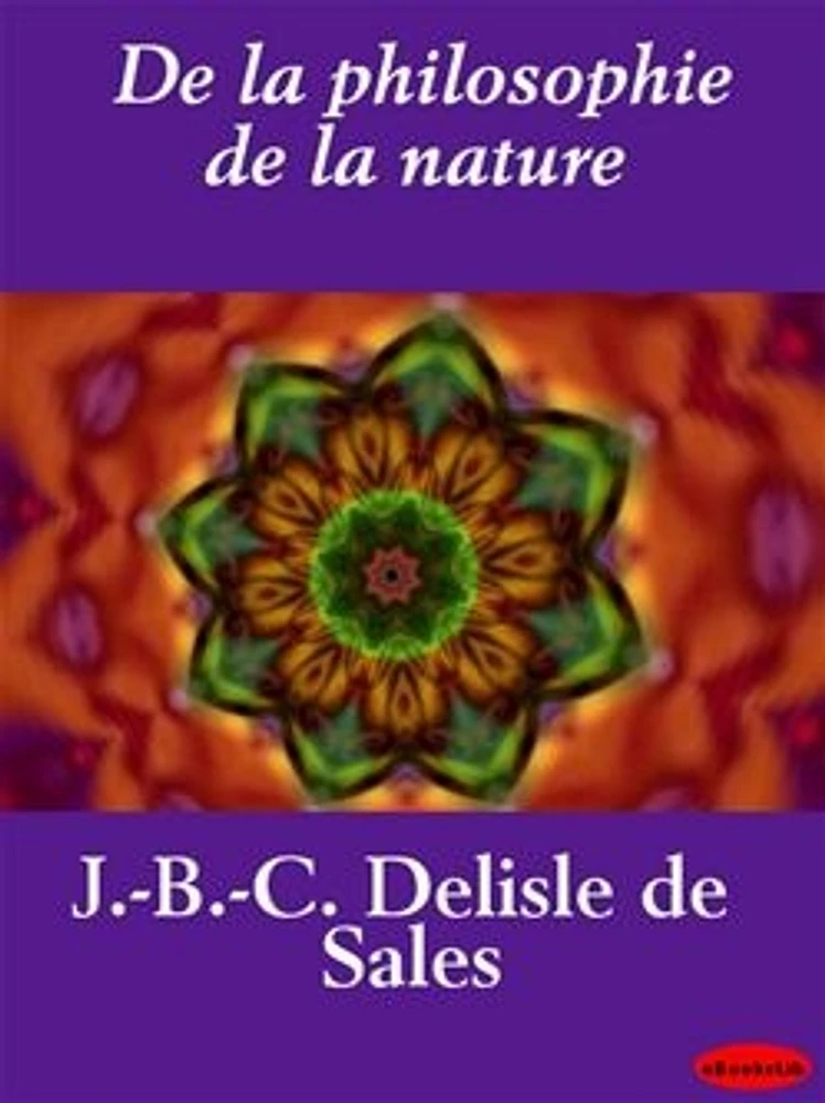 De la philosophie de la nature