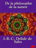 De la philosophie de la nature