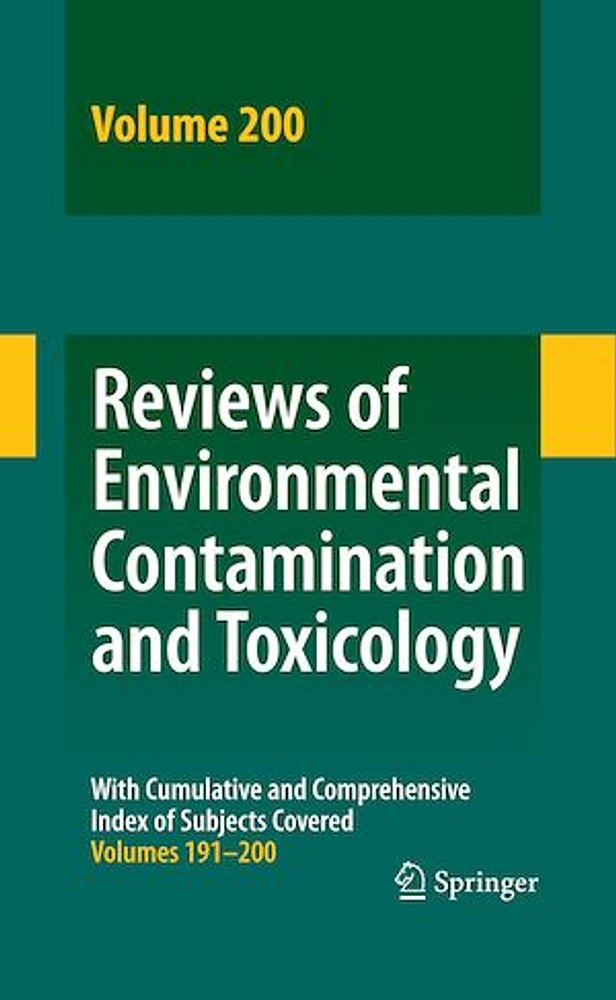 Reviews of Environmental Contamination and Toxicology