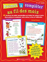 Poèmes à compléter au fil des mois (1e & 3e Année)