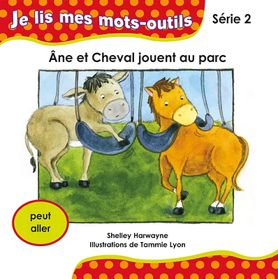 Âne et Cheval jouent au parc