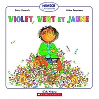 Violet, vert et jaune