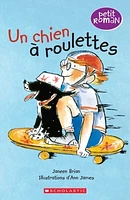 Un chien à roulettes