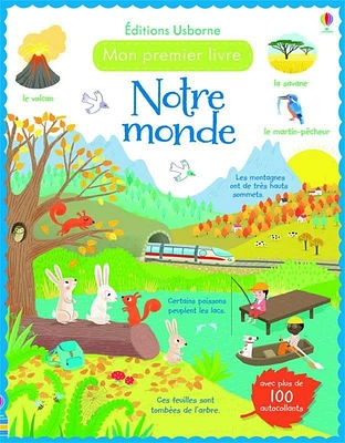 Notre monde : mon premier livre avec autocollants