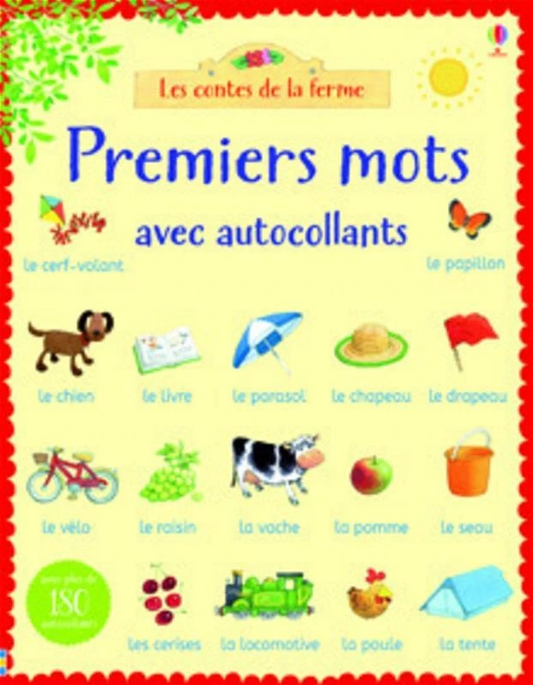 Premiers mots avec autocollants