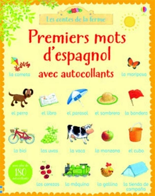 Premiers mots d'espagnol avec autocollants