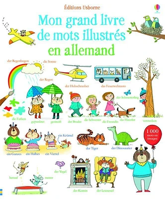 Mon grand livre de mots illustrés en allemand