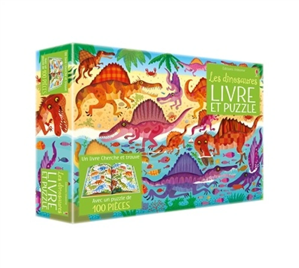 Les dinosaures : livre et puzzle