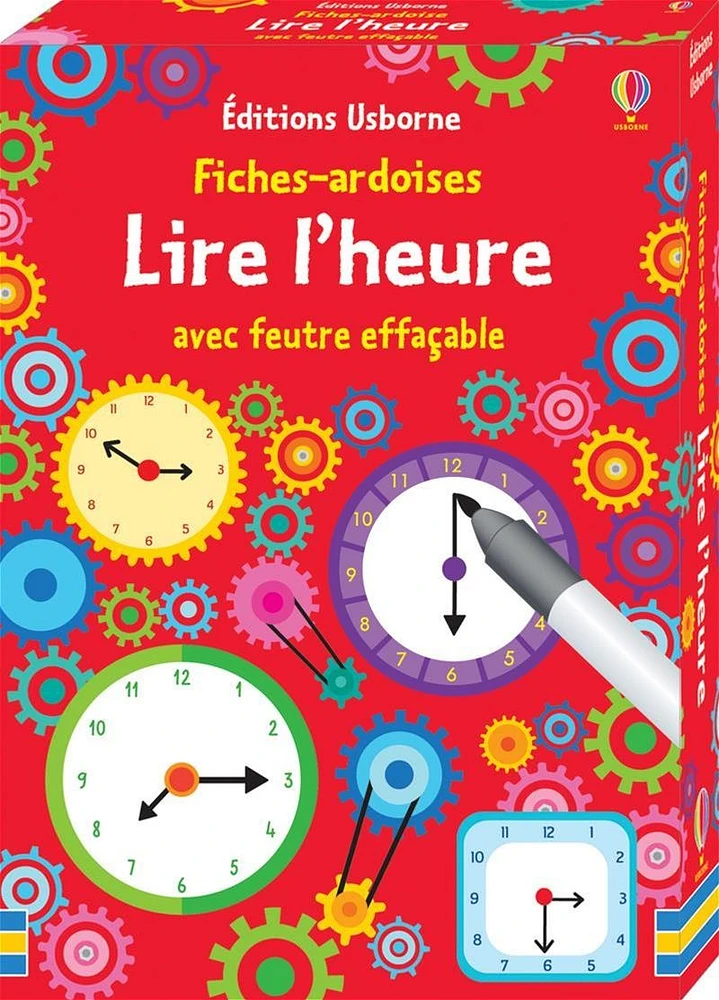 Lire l'heure : fiches ardoises