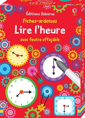 Lire l'heure : fiches ardoises