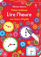 Lire l'heure : fiches ardoises