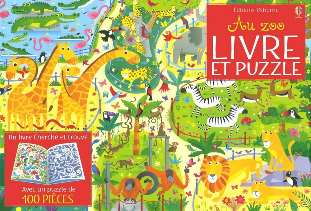 Au zoo : livre et puzzle