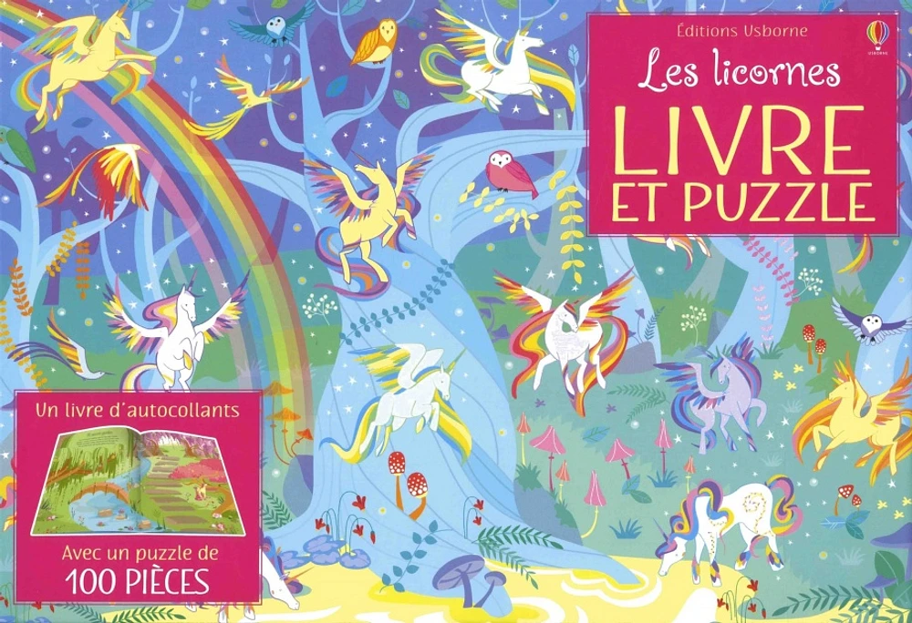 Les licornes : livre et puzzle