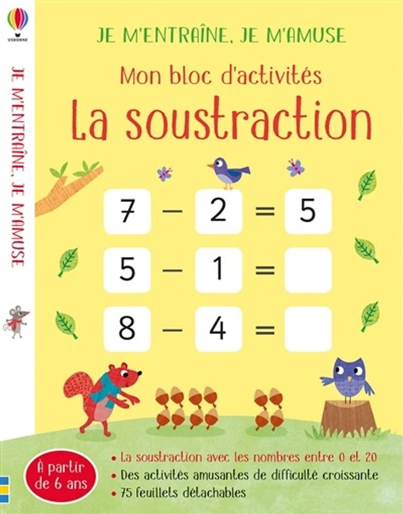 La soustraction : mon bloc d'activités