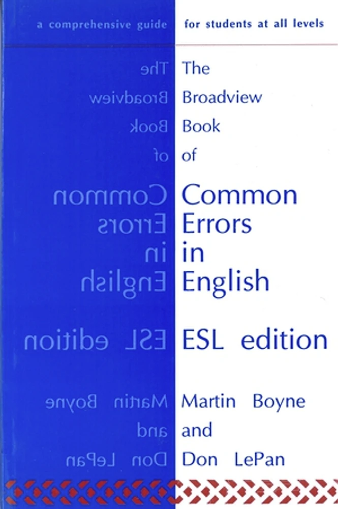 The Broadview Book of Common Errors in English - ESL Edition