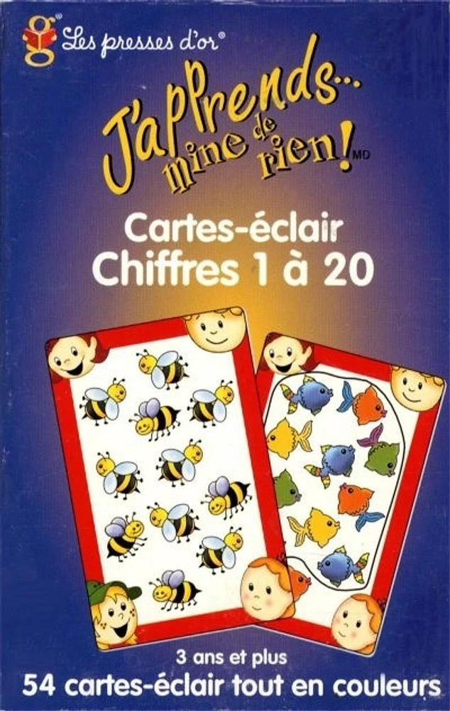 Cartes-éclair : Chiffres de 1 à 20