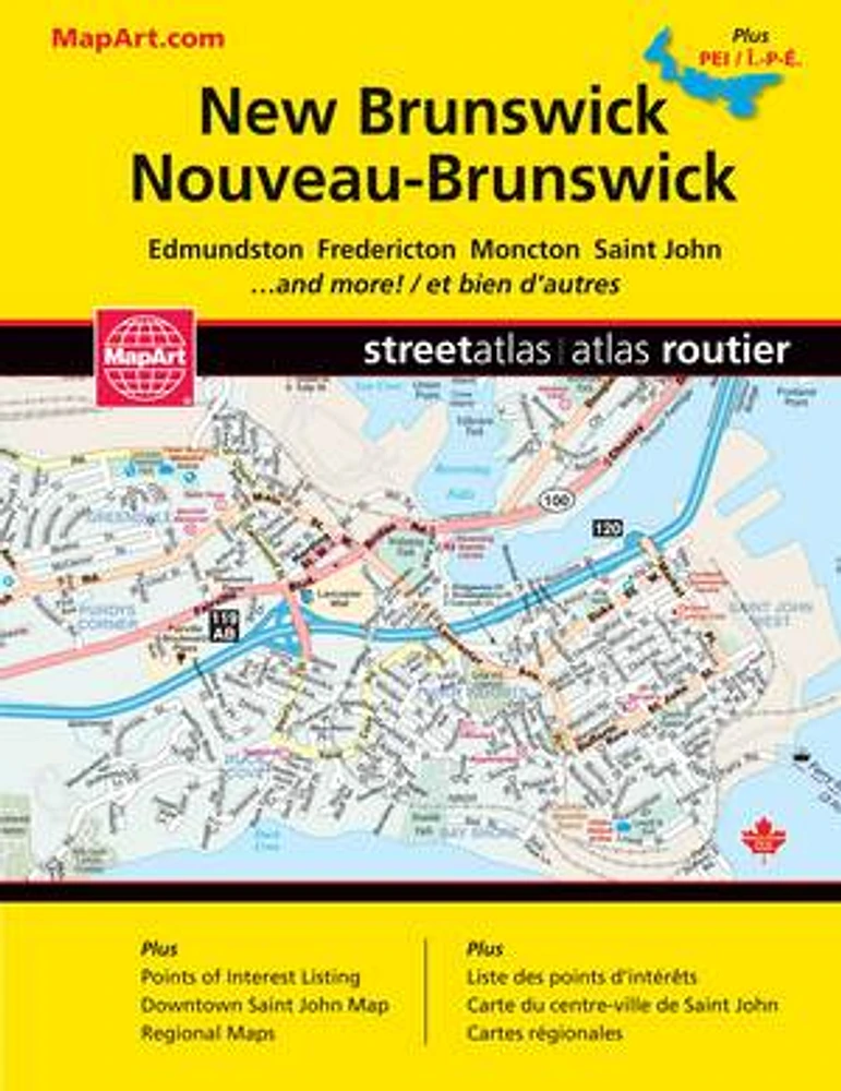 New Brunswick Prince Edward Island Street Atlas