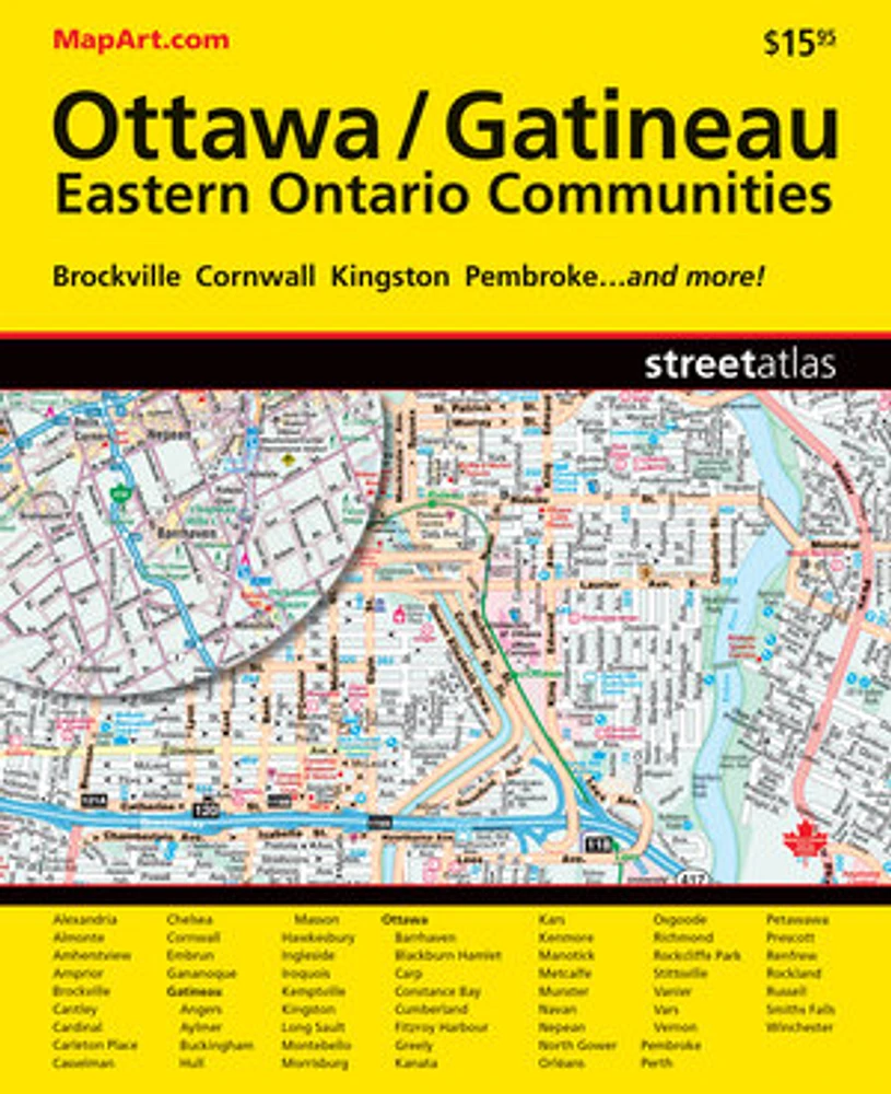 Ottawa Gatineau Eastern Ontario Communities Street Atlas