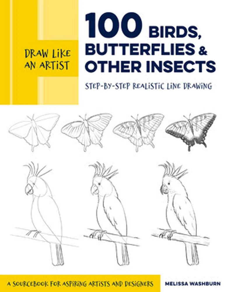 Draw Like an Artist: 100 Birds, Butterflies, and Other Insects