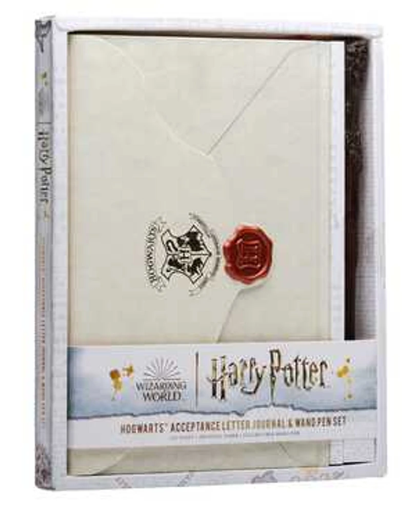 Harry Potter: Hogwarts Acceptance Letter Journal and Wand Pen Set