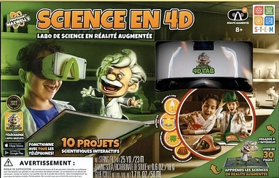 Science en 4D : labo de science en réalité augmentée