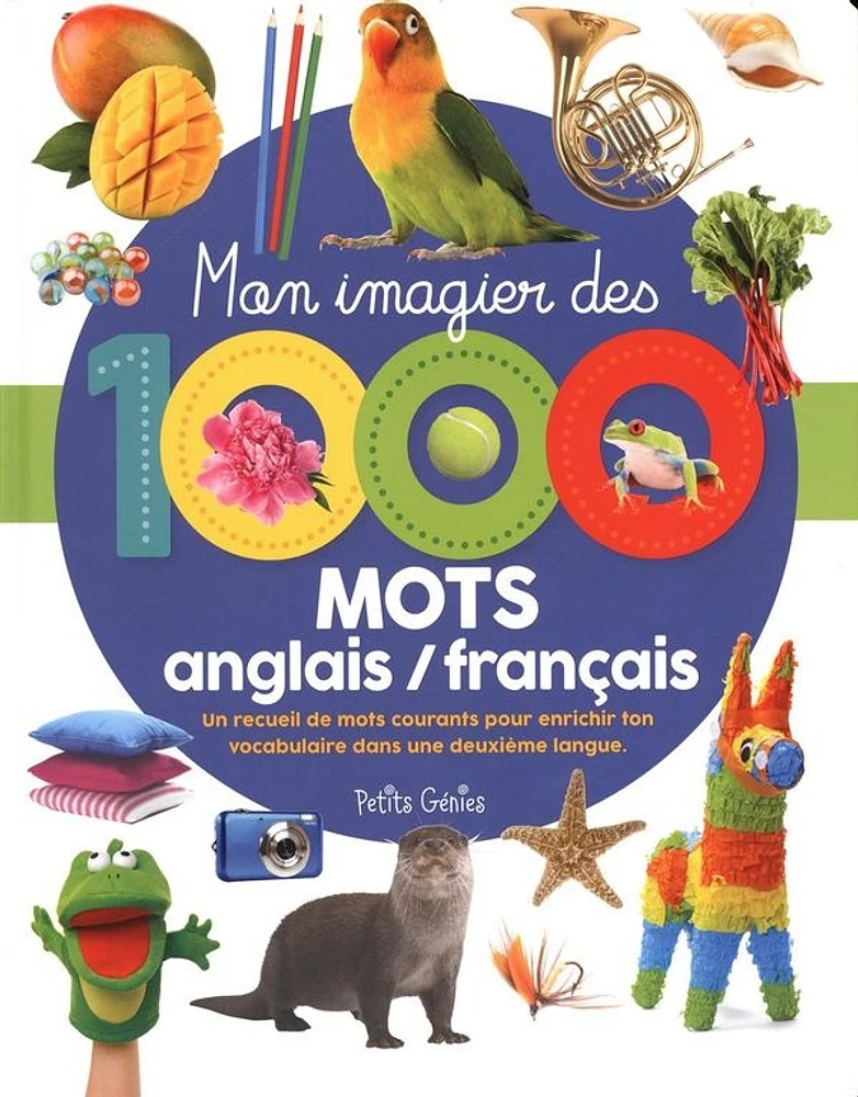 Mon imagier des 1000 mots anglais/français