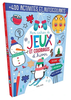 Mon cahier de jeux et coloriages d'hiver