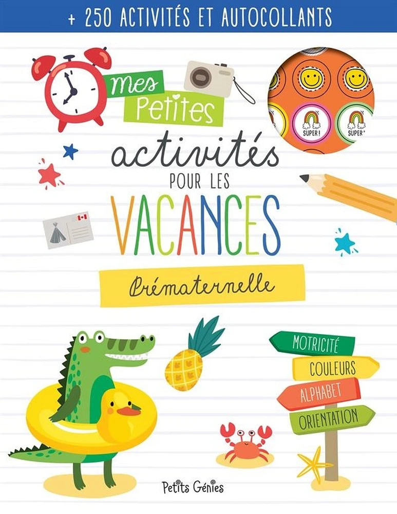 Mes petites activités pour les vacances : Prématernelle