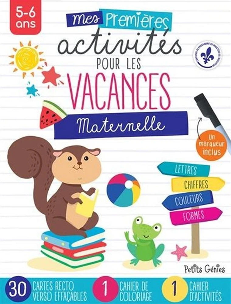 Mes premières activités pour les vacances : Maternelle