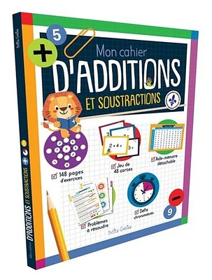 Mon cahier d'additions et soustractions