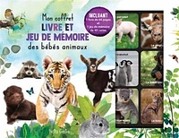 Mon coffret livre et jeu de mémoire des bébés animaux