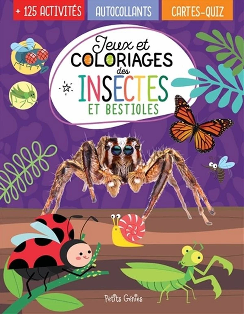 Jeux et coloriages des insectes et bestioles