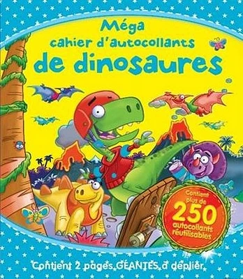 Mega cahier d'autocollants de dinosaures