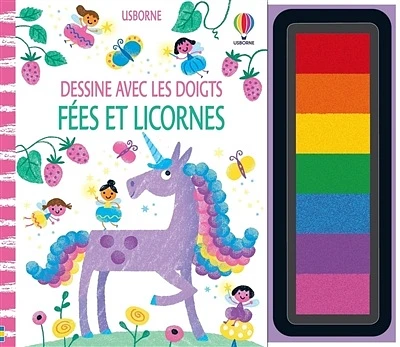 Dessine avec les doigts: fées et licornes