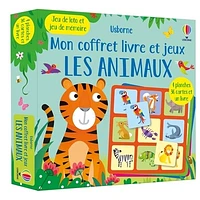 Les animaux: mon coffret livre et jeux : jeu de lot et jeu de