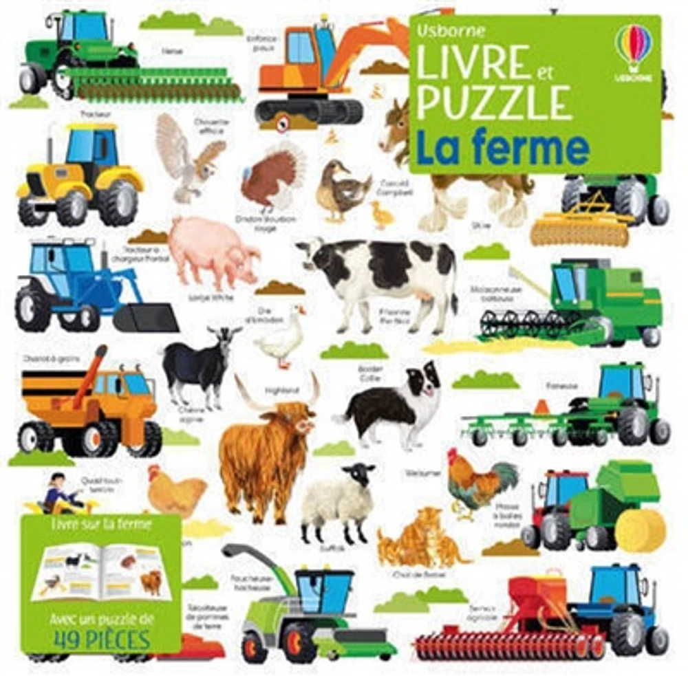 La ferme : Coffrets livre et puzzle