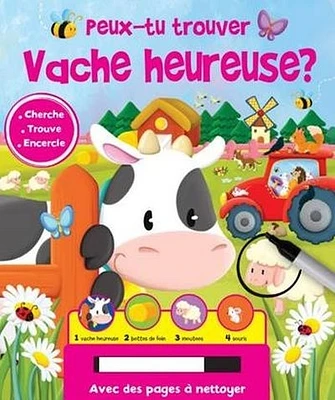 Peux-tu trouver Vache heureuse?