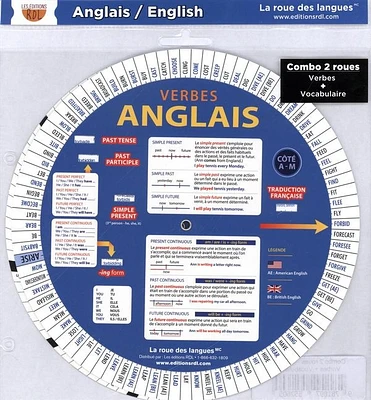 Combo 2 roues : Anglais, verbes + Anglais, vocabulaire