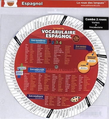 Combo 2 roues. Espagnol : Verbes + Vocabulaire