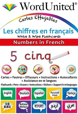 Numbers In French - Write & Wipe Flashcards