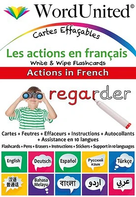 Actions In French - Write & Wipe Flashcards