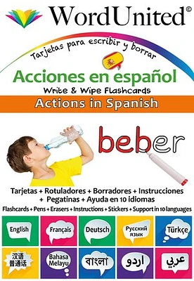 Actions In Spanish - Write & Wipe Flashcards