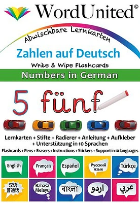 Numbers In German - Write & Wipe Flashcards