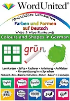 Colours And Shapes In German - Write & Wipe Flashcards