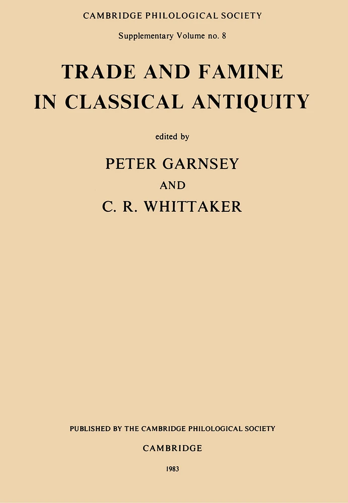 Trade and Famine in Classical Antiquity