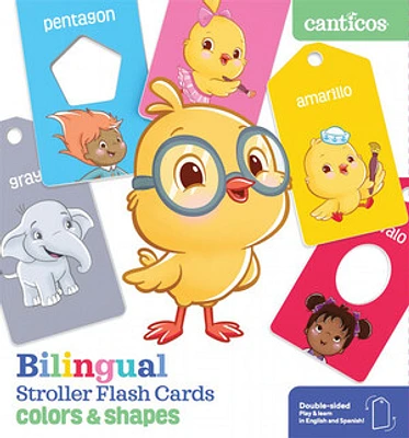 Bilingual Stroller Flash Cards: Colors & Shapes