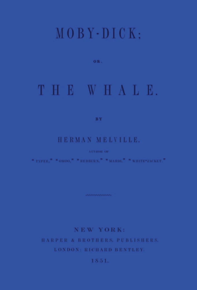 Moby Dick: Blue Lined Journal